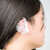 海斯迪克 一次性耳套罩 塑料防水耳朵防护染发焗油耳罩HK-5073 透明白色(100只)