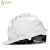 HKFZ欧式安全帽工地男国标abs施工建筑工程防护头盔透气领导白色定制 国标三筋透气升级加厚-白色（旋钮）