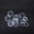 超佰尼 PVC透明避震加硬塑胶平垫圈圆形塑料密封防漏垫片 M4*10*0.5（200个）
