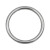 金固牢 KCll-62 304不锈钢圆圈O型环吊环 实心无缝钢环无痕圆环 连接环钢圈吊床瑜伽吊环 5*50