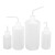 汉河塑料白色弯头管洗瓶 带刻度LDPE冲洗瓶 加厚洗瓶定制 250ml 1个
