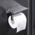 海斯迪克 HZL-82 免打孔304不锈钢浴室手机架 纸巾架卫生间纸巾盒 酒店厕所卷纸架 标准款-晶钻