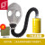 普达防毒面具生化 防酸性气体 工业化工用 MJ-4001全面罩配7号金属中罐（含背包导气管）