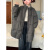问梵羽绒服女学生韩版宽松学院风高颜值女冬季二棉外套新款加 灰色 M推荐120-145斤
