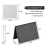 鸣固 V型台卡迷你立式桌面台牌塑料展示留言板可擦写小黑板 哑黑单面100*76mm 24个黑板+4白笔+2擦布