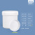密封罐塑料罐螺旋易拉罐包装罐广口瓶涂料化工油墨锡膏粉末罐 螺旋罐-100ML-白色 (内环盖)