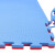 玛仕福 跆拳道地垫 泡沫防滑地板垫舞蹈体操垫T型纹 红蓝厚2cm1*1米