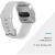 FitbitVersa Lite 版智能手表 GPS 时间显示 睡眠监测 心率监测 White/Silver Aluminum