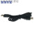 USB2.0数据线 A公对A公连接线双屏蔽抗干扰工业设备高柔拖链线 USB2.0公对公 黑色普通 1m