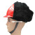冬季棉可拆卸式防寒保暖棉帽油田户外工地劳保工作帽 红色+帽衬