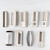 FACEMINI ML-9 塑料门把手不锈钢文件柜锁更衣柜锁拉手铁皮柜带锁孔拉手 无孔插片锁拉手（左）20个 规格 48H