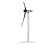 新款仿真电动风机模型风力发电机商务工艺品拼装发电风车玩具摆件 动态旋转