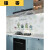 厨房防油贴纸防水柜灶台用自粘耐高温加厚防潮污瓷砖橱柜翻新墙贴 是猫猫呀 铝镀版( 宽500cm*60cm