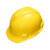 梅思安/MSA安全帽 工地头盔新国标 建筑 井矿 工人 PE加厚 防砸 穿刺 防震 黄色标准型超爱戴1顶 可印字