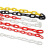 警示链条路锥链条PE红白黄黑警示柱防护链晾衣链道路隔离塑料链条 6MM粗红白塑料链条