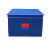 晋范 消f防收纳箱 中国消f防救援蓝色折叠收纳箱衣物棉被整理箱收纳盒 48×49×18