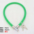 筑筠 钢丝环形锁 便携式环形钢锁 防盗链条锁 绿色铜芯78cm（直径15mm）