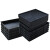 塑料防静电托盘长方形方盘加厚元件盒物料盒零件盒工具周转箱黑色 14号浅盘外尺寸： 345*260*35mm