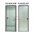极窄卫生间门白玻璃厕所门厨房门钛镁合金玻璃平开门阳台门 .0型材平开门-双包[玻+透