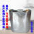 扁油桶油壶白铁水桶镀锌板铁桶厨房盛装储热油加厚大小号食用油桶 乳白色 小号