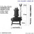 桂满枝Q潜水离心式曝气机一体化医院污水处理好氧填料生化推流增氧泵 QB0.7-圆盘式0适合m