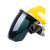 电焊面罩安全帽式支架面屏防护冲击头戴式焊帽工专用烧氩弧焊接 支架+茶屏