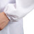 适用于白大褂工作服厂服实验室工装卫生服制服定做男女长袖印字刺绣 钮扣袖口 XXXL/185