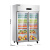 雪村 双开门冰箱商用 冷藏展示柜 水果蔬菜串串保鲜冷柜 透明玻璃 CFR-40B2