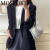 MOSPOKE银色包包女小众韩版新款大容量单肩包女百搭时尚褶皱软面 银色