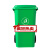 户外垃圾桶大号商用240升小区室外分类120L环卫桶带盖100升塑料筒 240升加厚桶挂车桶配盖+穿心轮