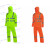 安大叔D763/C890反光雨衣裤套装3M视觉丽材料髙警示PVC防水涂层布 荧光橙 XL