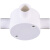 臻工品 三通圆接线盒-带盖 PVC电工套管配件 白色 65*40/3/dn16 单位:个