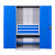 工具柜车间用重型铁皮柜五金加厚工厂对开门收纳工具箱汽修工具车 一抽工具柜带轮（蓝色）