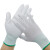 36双手套劳保耐磨工作防滑薄款夏季PU尼龙涂脂涂掌白色手套 粉色 绿色涂掌手套12双装