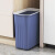 北欧垃圾桶带盖家用卧室网红厨房卫生间床边分类大号夹缝拉垃圾桶 蓝色-大号两个装