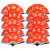 中式结婚扇子男红色绢布折扇新郎伴郎接亲迎亲扇子中国风婚庆道具 10寸绢布永结同心