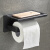 卫生间卷纸架不锈钢纸巾架洗手间手机置物架厕所手纸盒免打孔 B款拉丝单纸巾架