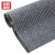 赫思迪格 JG-238 PVC复合底双条纹地毯 进门地毯 烟灰色 宽1.2米*1米（要几米拍几个）