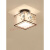欧普（OPPLE）照明吸顶灯过道走廊玄关灯简约现代中国风阳台灯卧室小新中式2024 黑纱圆形+赠送LED光源