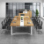 简约会议桌椅组合大小型多人洽谈长条桌子工作台办公室会议室定制 4.0米会议桌(含14把椅子)
