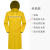麦可辰警式防雨服 雨衣长款全身防暴雨男士女单人成人雨披加厚连体反光 经典款(单层)-黄色 XL