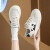女鞋夏季新款白鞋轻便软底学生运动鞋休闲时尚熊猫 米黑升级款 36