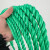 鲁谦 绳子尼龙绳塑料绳耐磨晾衣绳户外手工编织货车捆绑绳绿色绳子8mm*100米