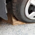 仁聚益通用 汽车三角木实木轮胎防滑止退器木头定位器档车木小型停车三