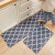 北欧简约长条厨房PVC皮革地垫 可擦洗防水防油防滑垫耐磨地毯 水中影DZ(拍前咨询数量，否则) 45*75cm