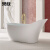 果敢亚克力浴缸独立式小户型保温简约浴缸1.7米075浴缸 黑白独立浴缸（不含龙头） 1.6米