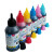 连供墨水尖嘴墨水适用于喷墨打印机兼容EPSON6色100ml 通用R330六 R330 R270系列专用 蓝色C