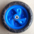 儿童三轮车配件宝宝童车配件前轮轮胎后轮实心轮宝宝脚踏车车轮子 蓝色后轮一个可改装