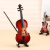 京巧迷你乐器手工小提琴模型摆件乐器模型音乐培训学校老师毕业礼物 10厘米【送仿皮盒+支架】