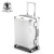 艾蓓罗（Abellone）新款行李箱女小型登机箱18飞机新款轻便密码旅行箱男20拉杆箱 象牙白-竖款 卡扣 20英寸 可登机